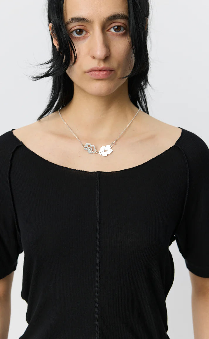 MFPEN - Flatlock raglan tee black rib