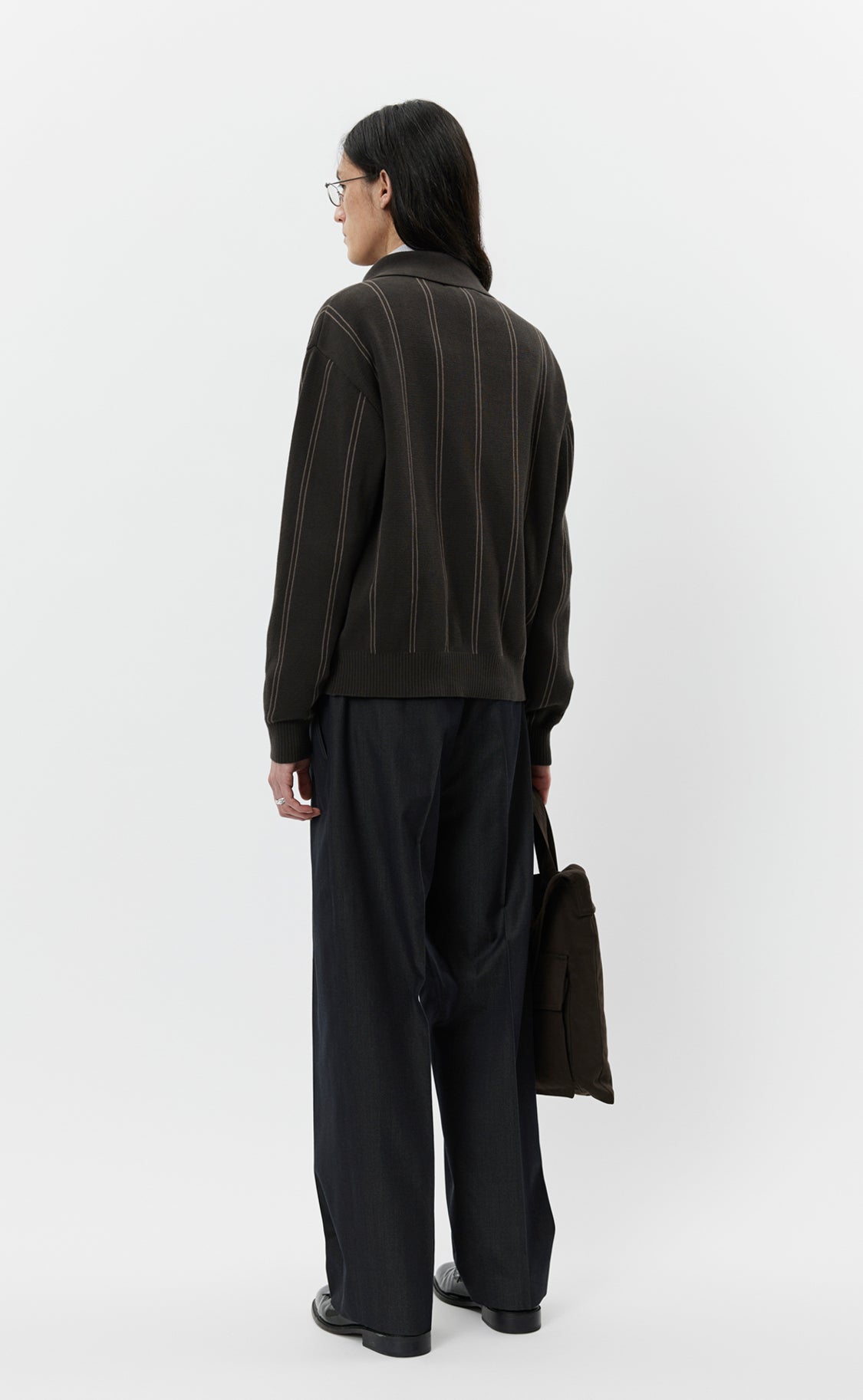 MFPEN - Formal cardigan biscuit stripe MFPEN