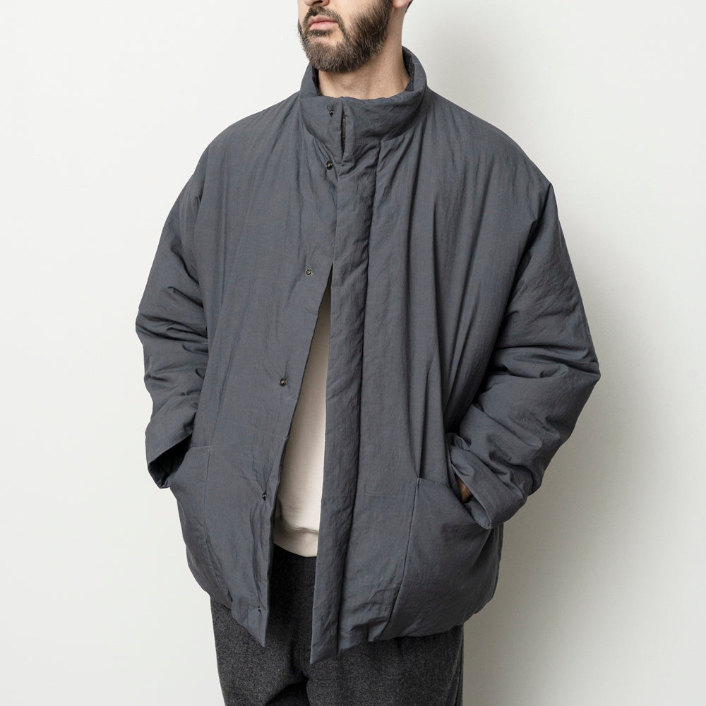Still by hand - Dolman sleeve padded blouson Slate blue BL01263OS
