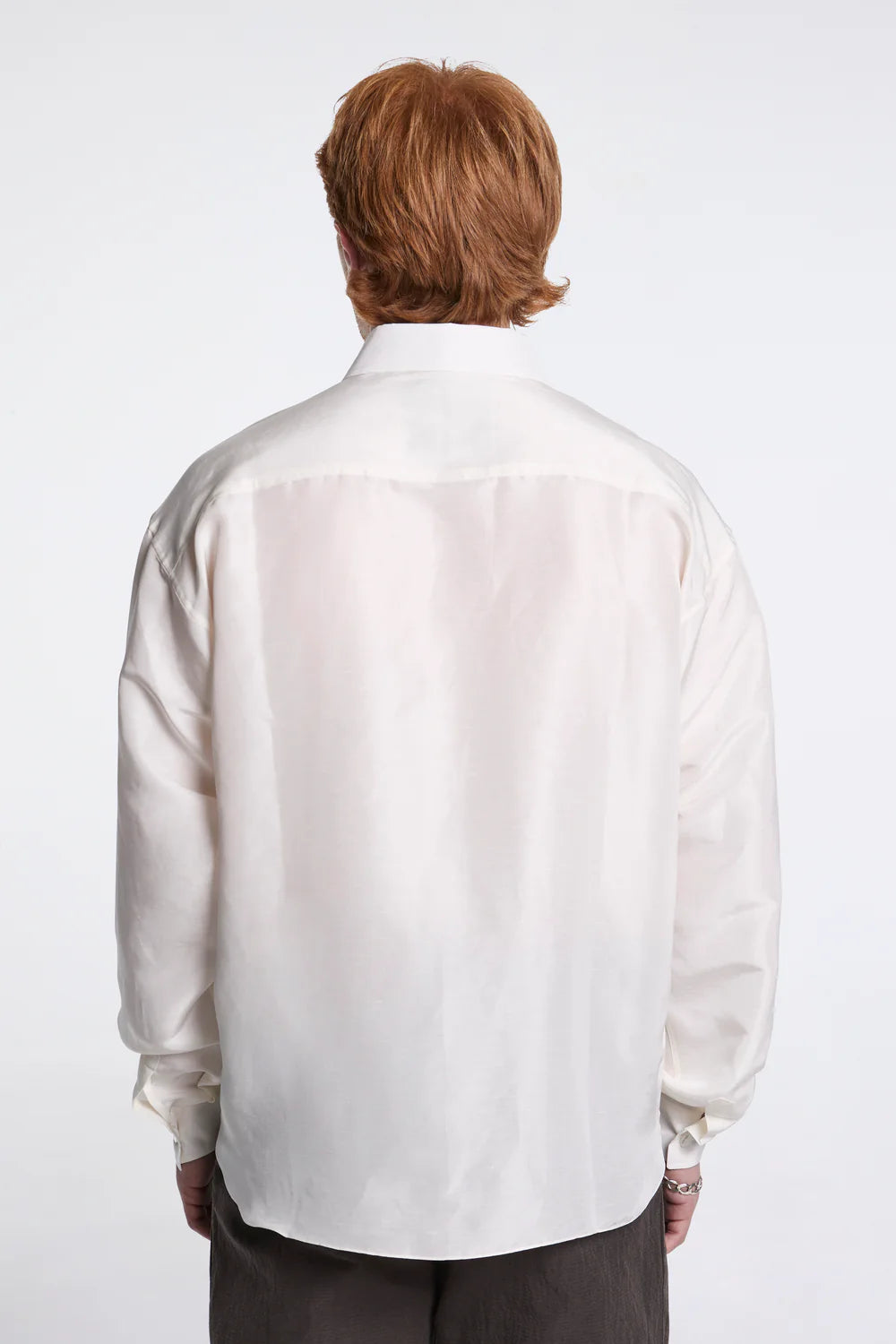 RANRA - Field silk linen shirt ivory