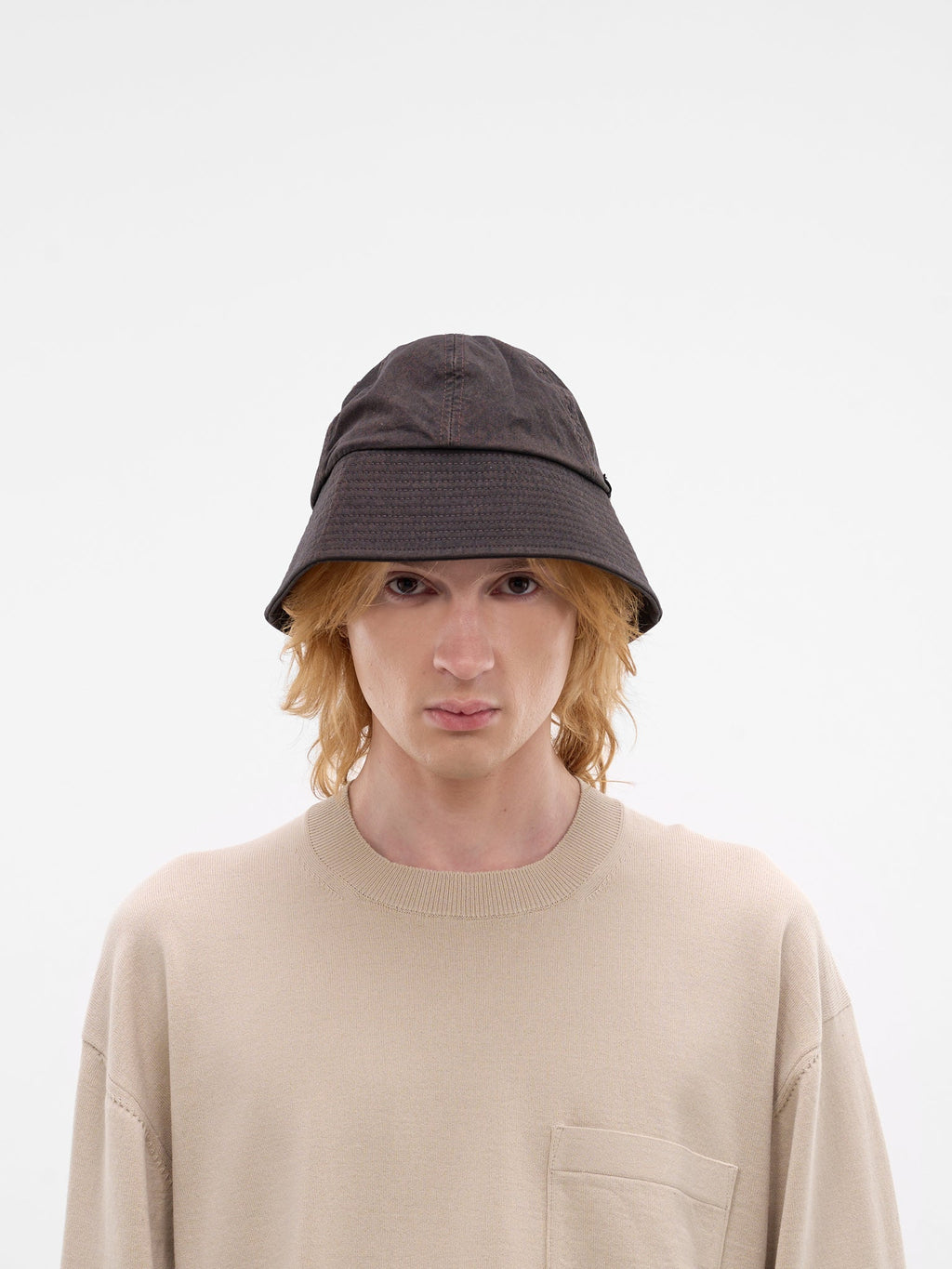 CDG HOMME - Logo bucket hat brown