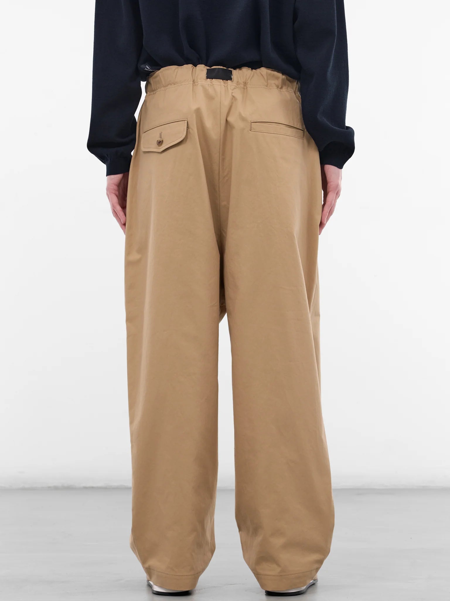 CDG HOMME - Pleated trousers beige