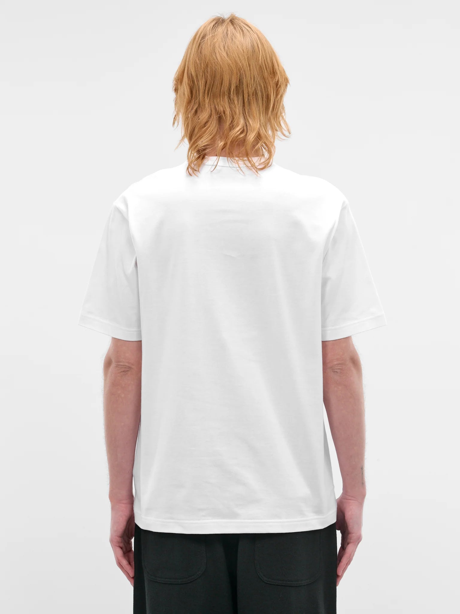 CDG HOMME - Boxy T-shirt short sleeve logo white