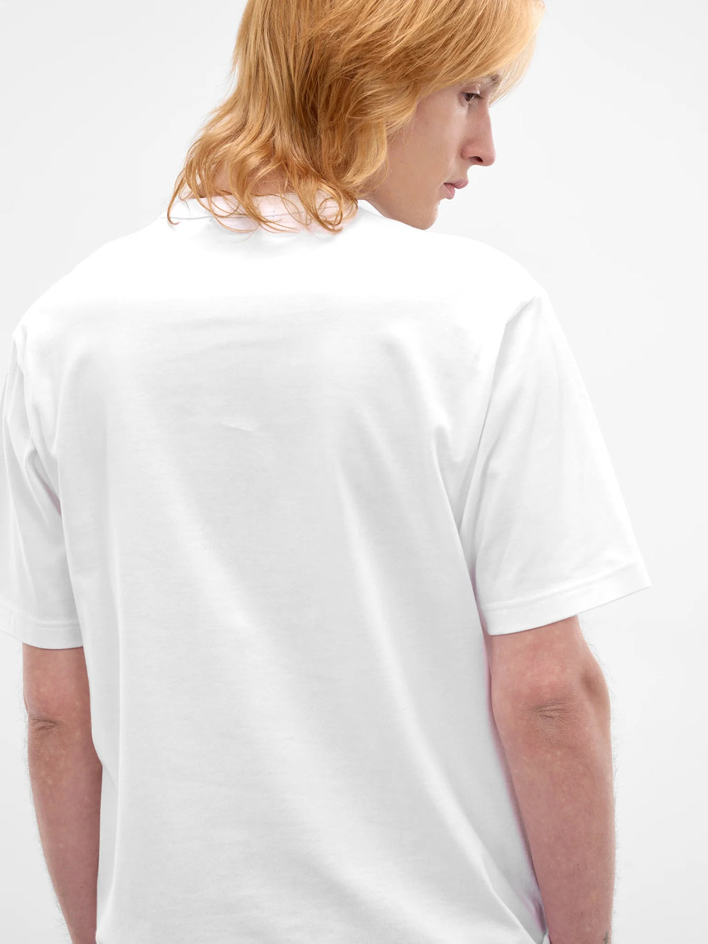 CDG HOMME - Boxy T-shirt short sleeve logo white