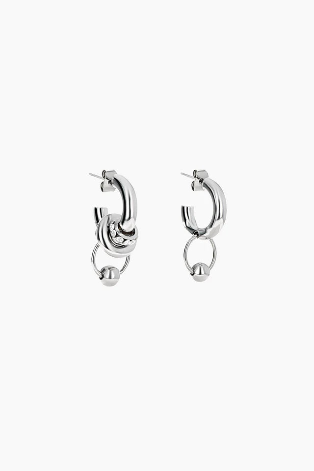 JUSTINE CLENQUET - isa earrings palladium