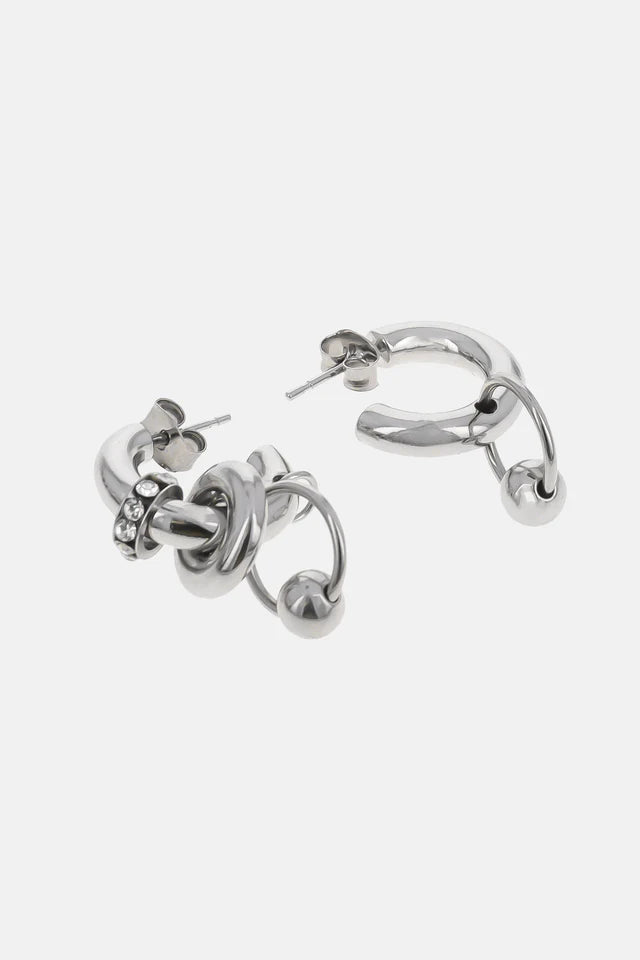 JUSTINE CLENQUET - isa earrings palladium
