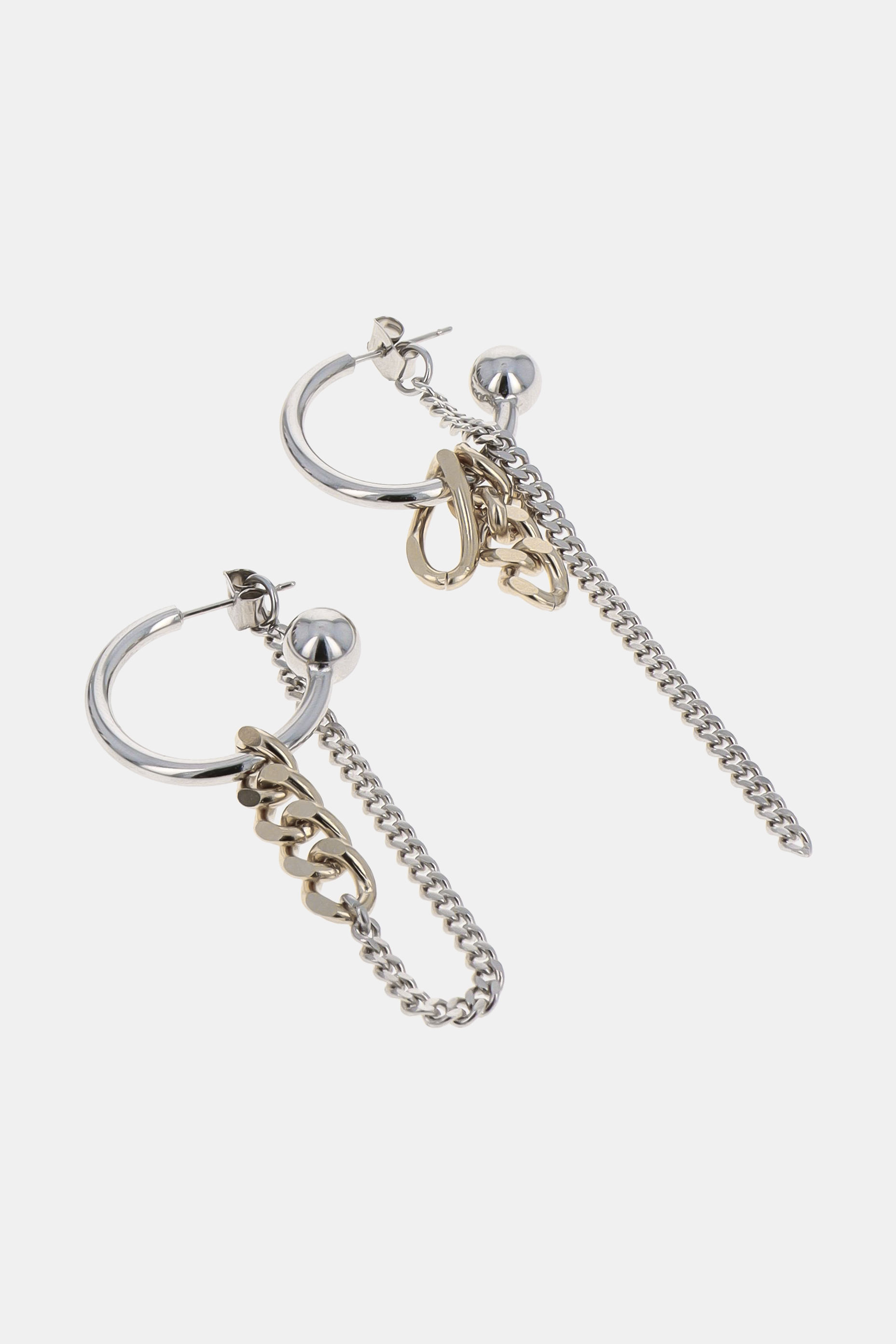 JUSTINE CLENQUET - jena earrings gold palladium JUSTINE CLENQUET