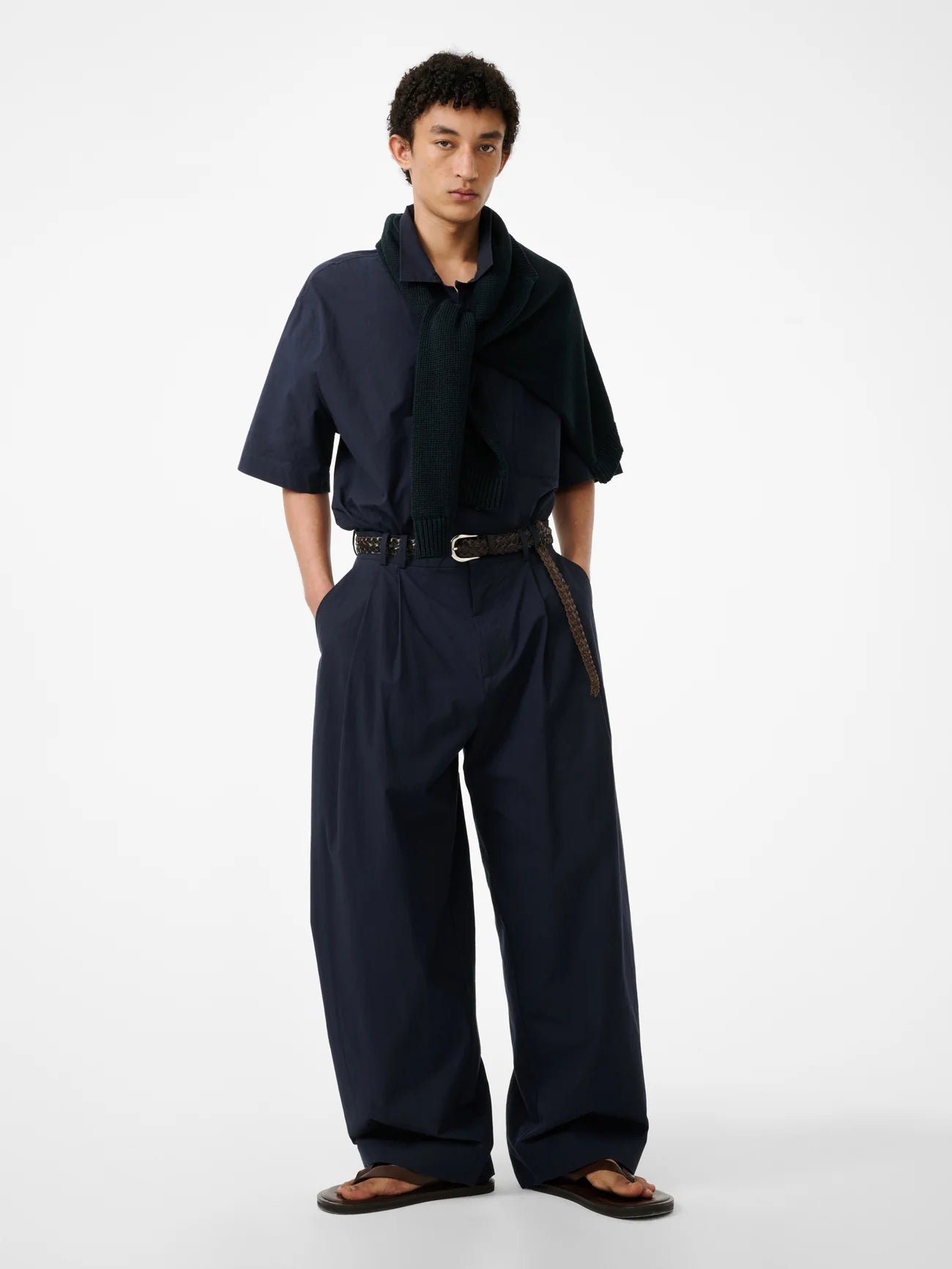 STUDIO NICHOLSON - Pantalon line ink