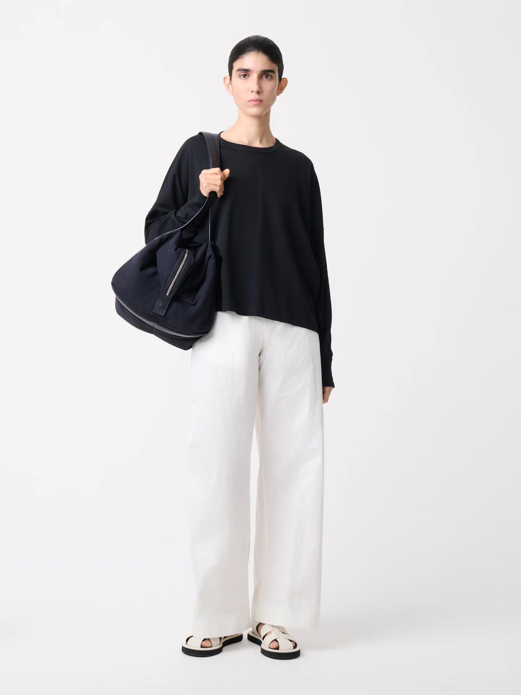 STUDIO NICHOLSON - T-shirt loop black STUDIO NICHOLSON