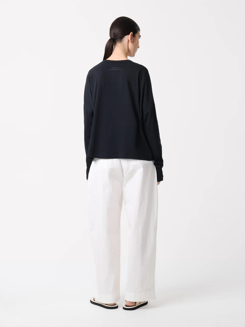 STUDIO NICHOLSON - T-shirt loop black STUDIO NICHOLSON