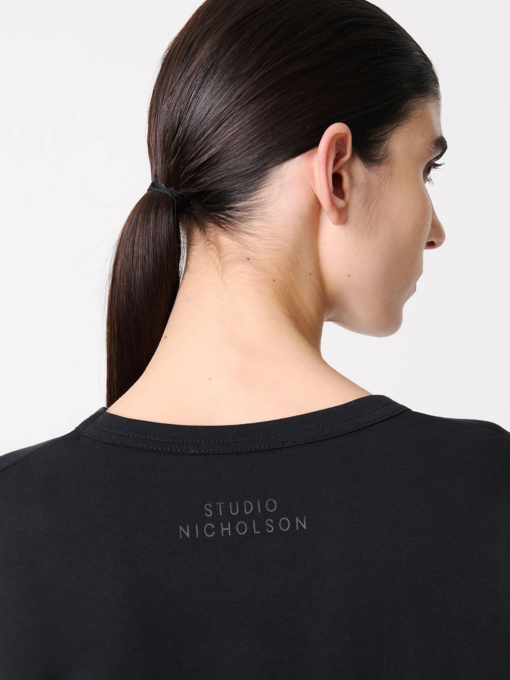 STUDIO NICHOLSON - T-shirt loop black STUDIO NICHOLSON