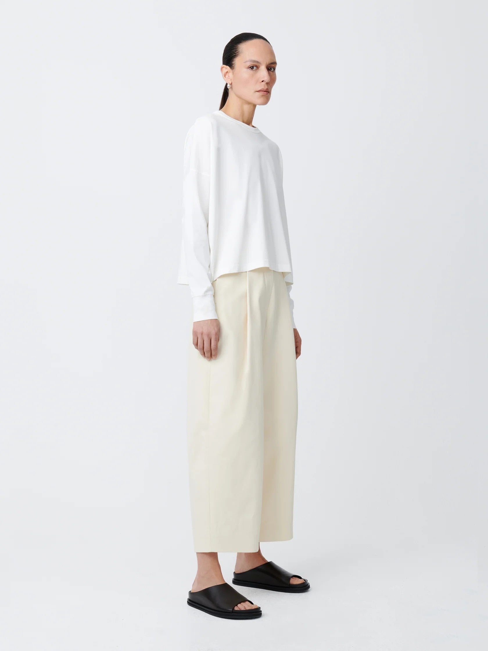 STUDIO NICHOLSON - T-shirt loop white (Copie) STUDIO NICHOLSON