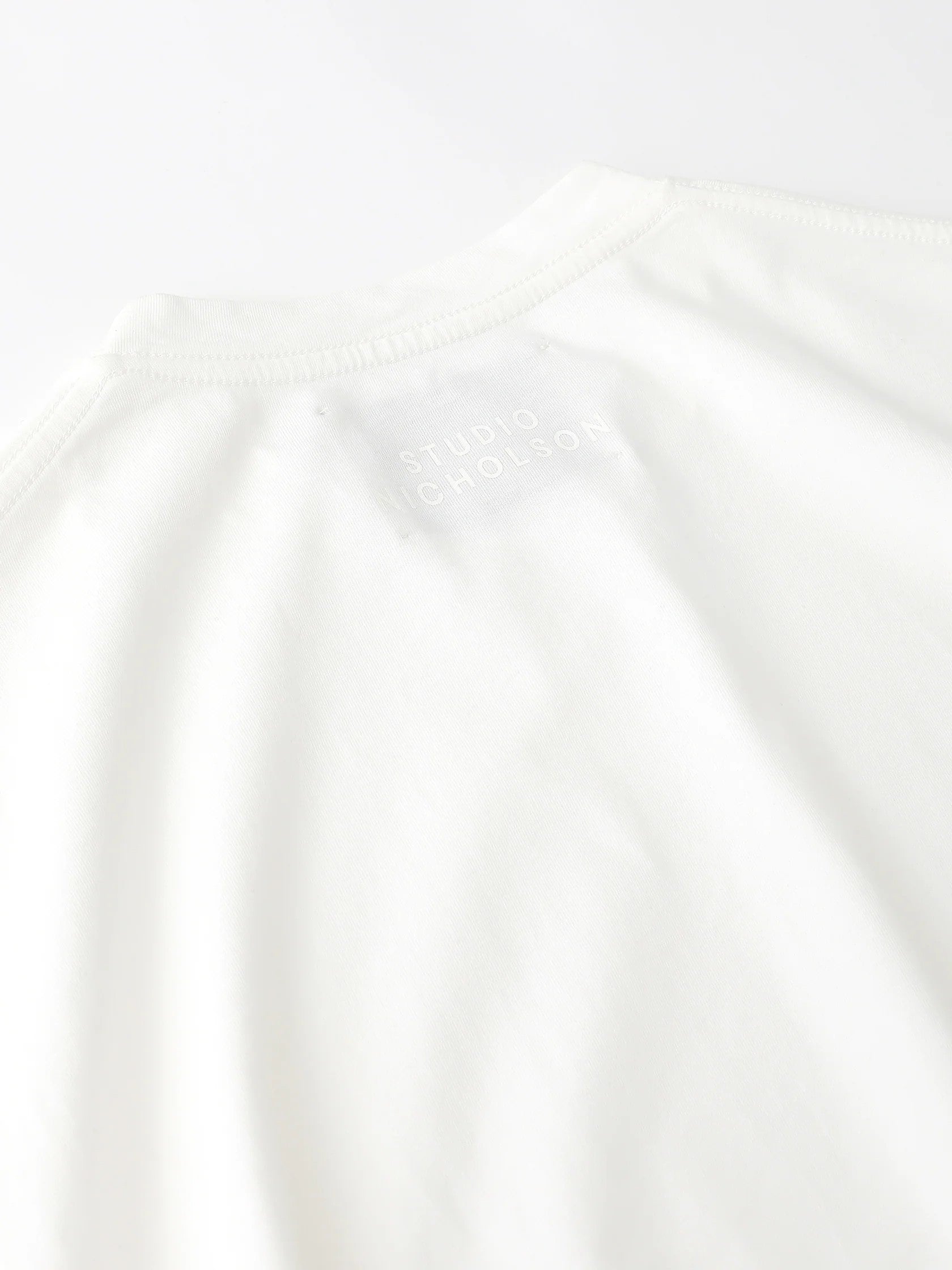 STUDIO NICHOLSON - T-shirt loop white (Copie) STUDIO NICHOLSON