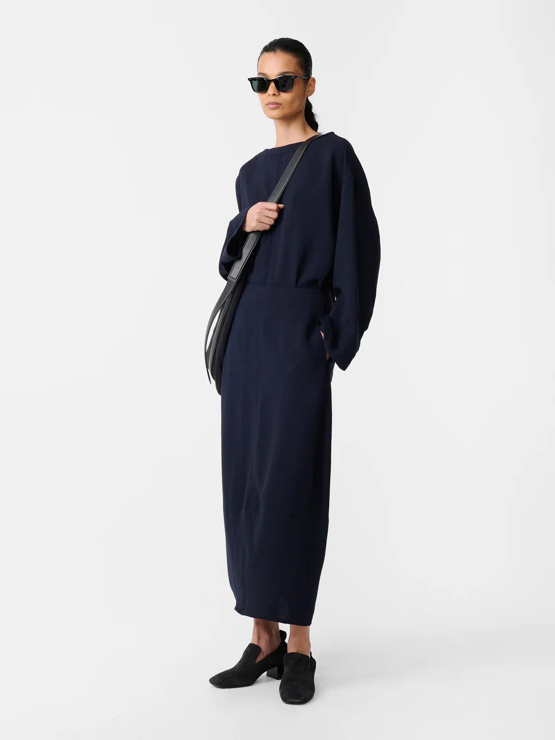 STUDIO NICHOLSON - Top lory darkest navy STUDIO NICHOLSON