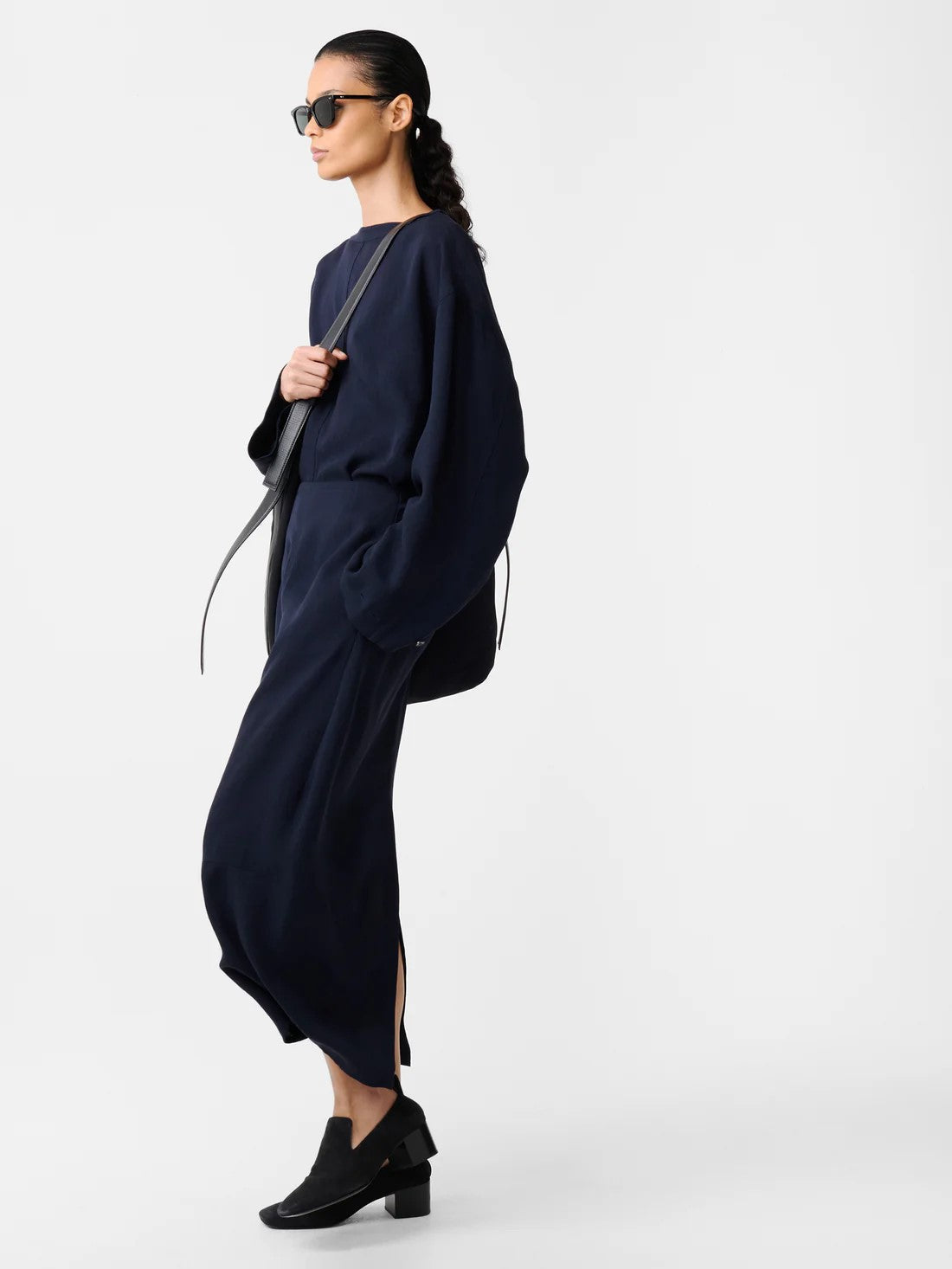 STUDIO NICHOLSON - Top lory darkest navy STUDIO NICHOLSON