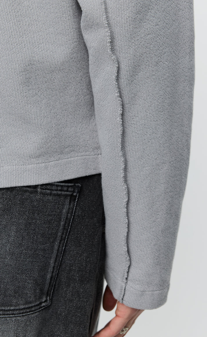 MFPEN - Leisure zip-up mineral grey needle jump