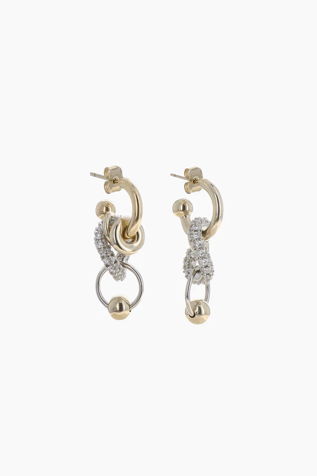 JUSTINE CLENQUET - lexie earrings gold et palladium