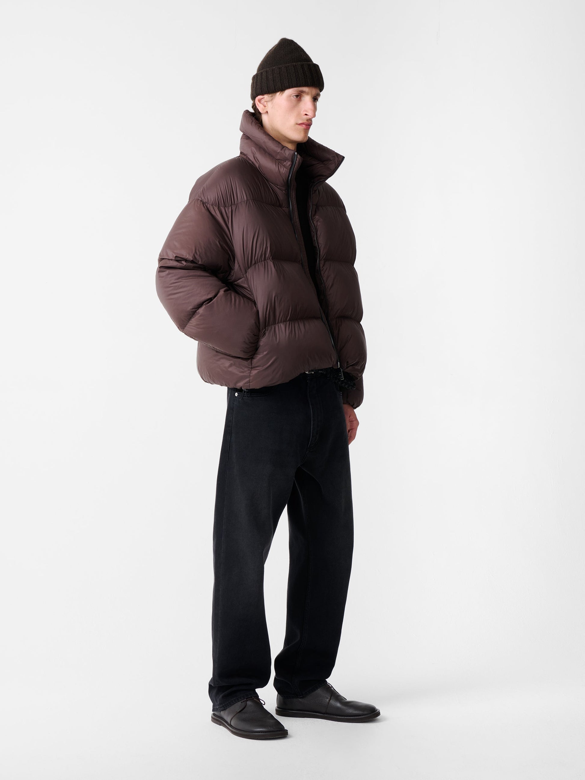 STUDIO NICHOLSON - Puffer massey chocolate brown STUDIO NICHOLSON