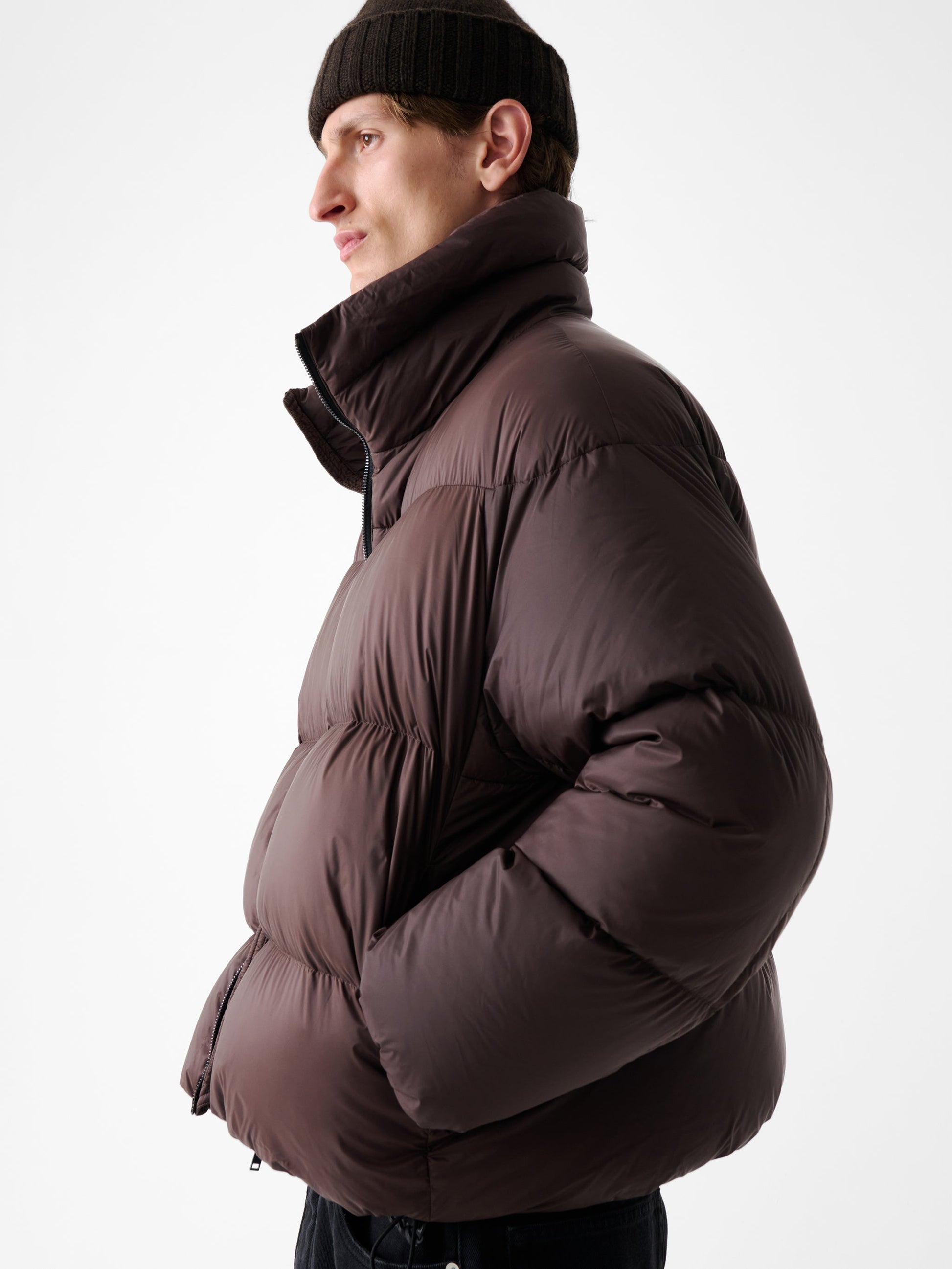 STUDIO NICHOLSON - Puffer massey chocolate brown STUDIO NICHOLSON