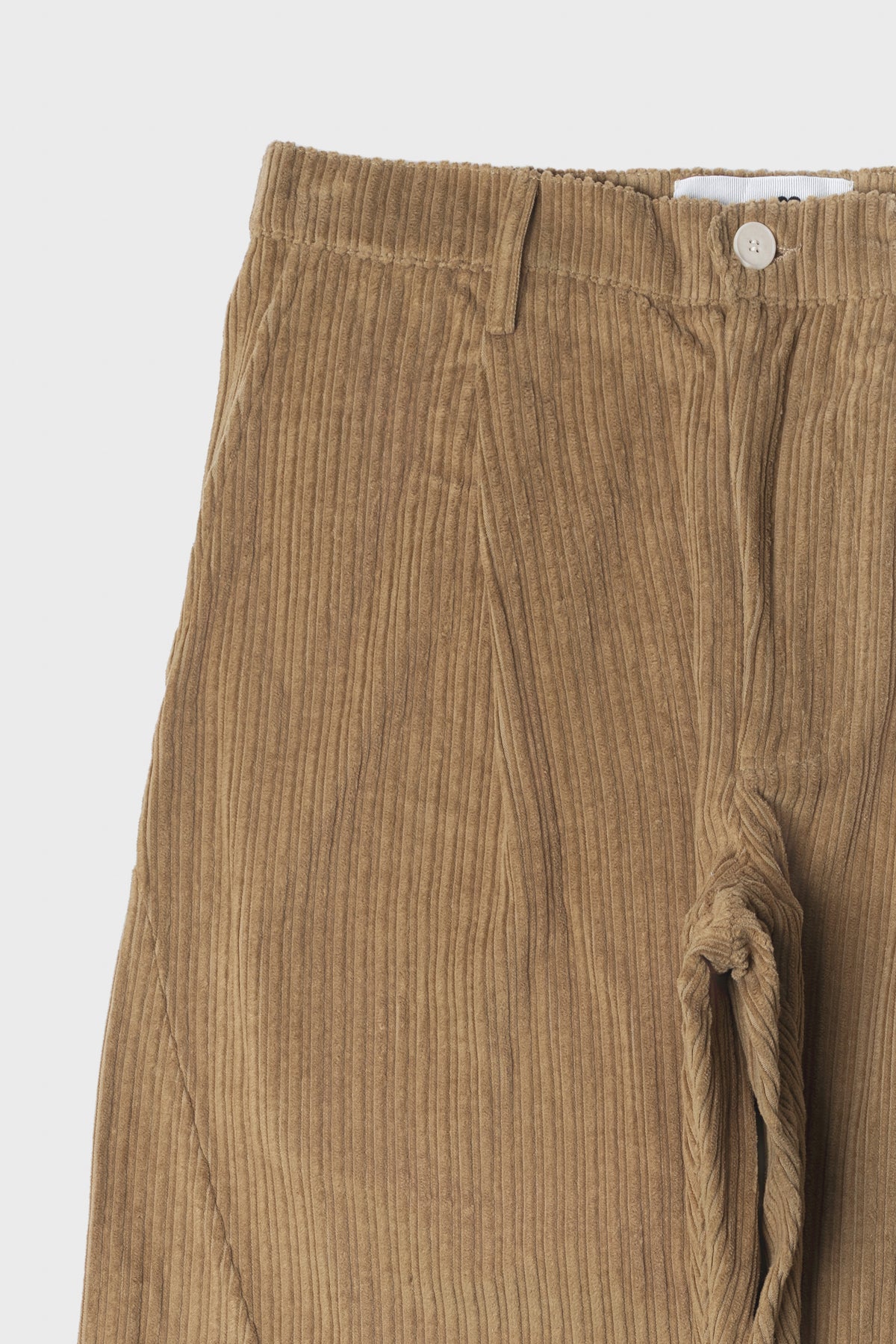 Mii - Pant solid dyed corduroy beige