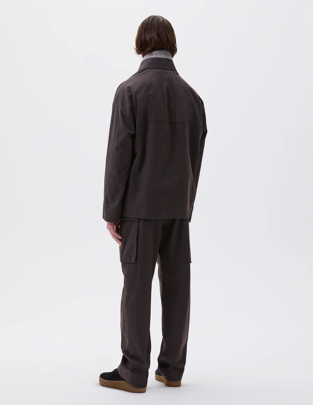 MHL. - Raglan jacket waxed cotton dril ebony