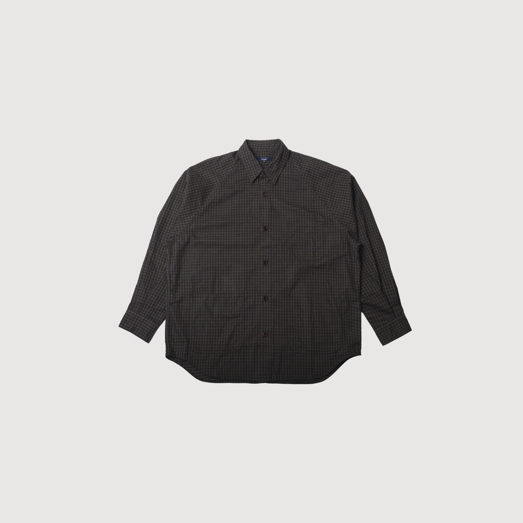 CDG - Men's shirt jacket navy brown khaki
