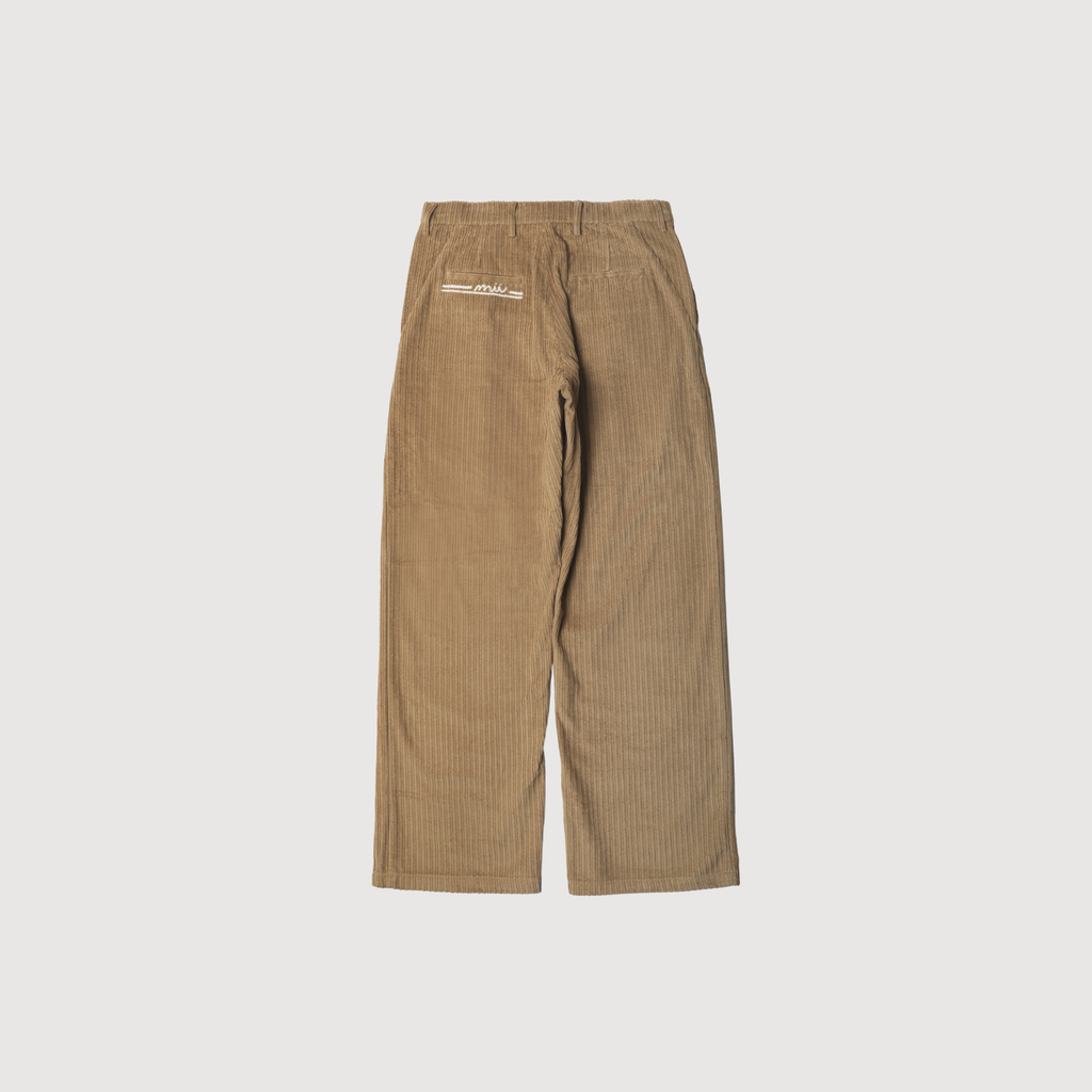 Mii - Pant solid dyed corduroy beige