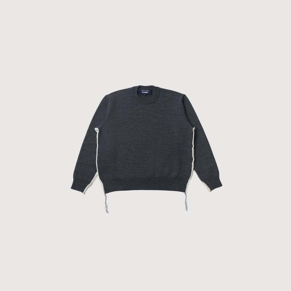 CDG - Men's knit wool pullover charcoal