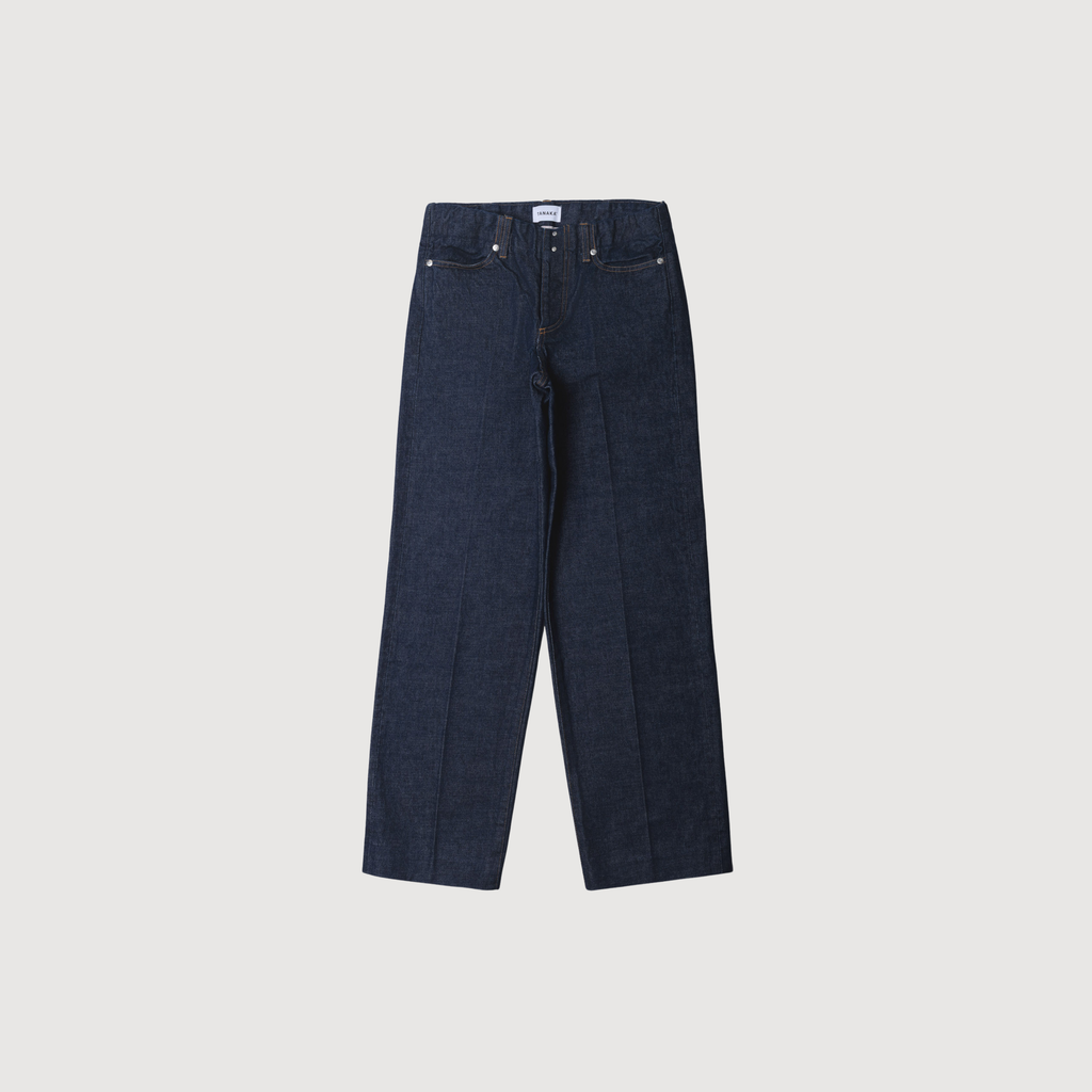 TANAKA - The jean trousers low rise rinse blue