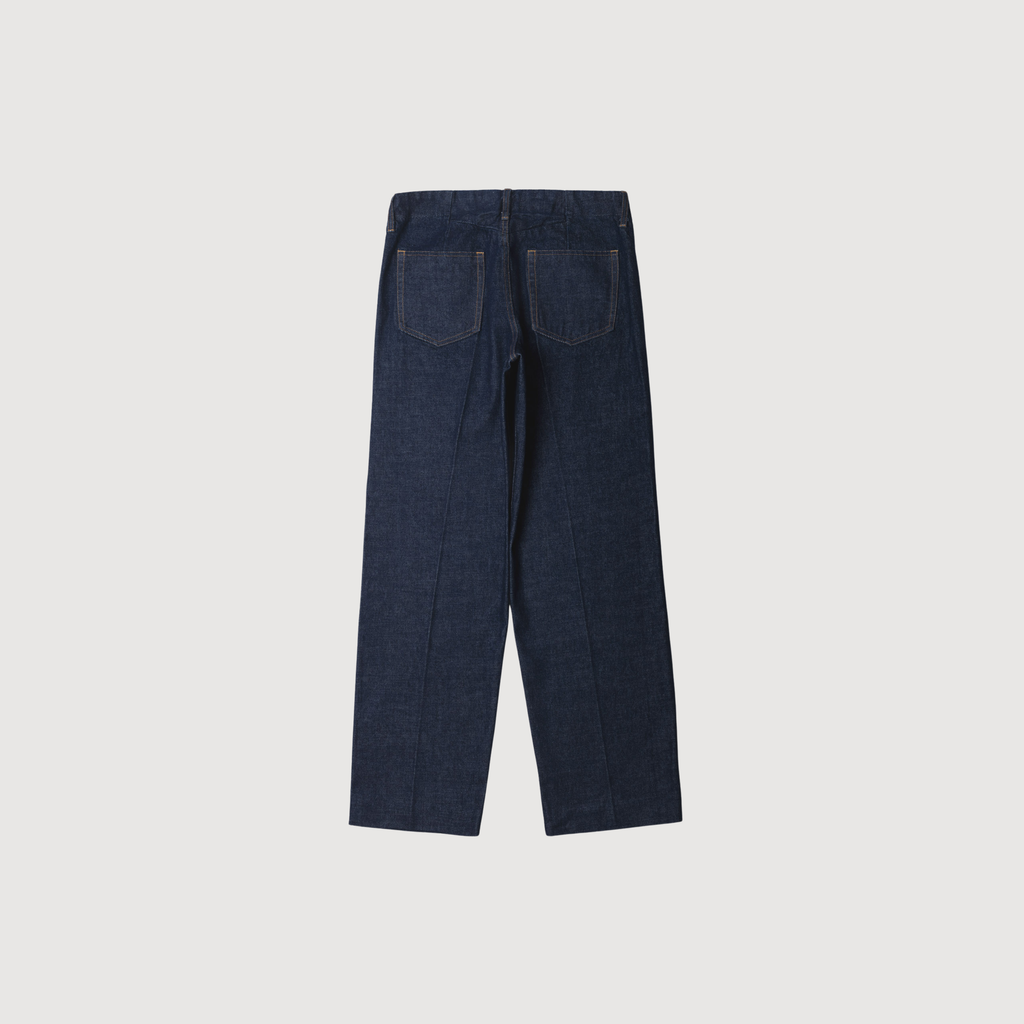 TANAKA - The jean trousers low rise rinse blue