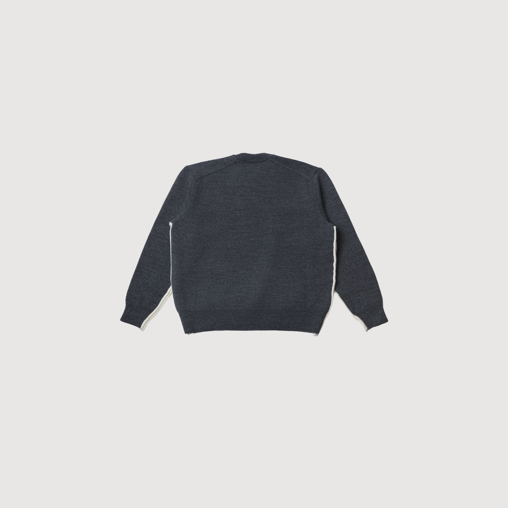 CDG - Men's knit wool pullover charcoal