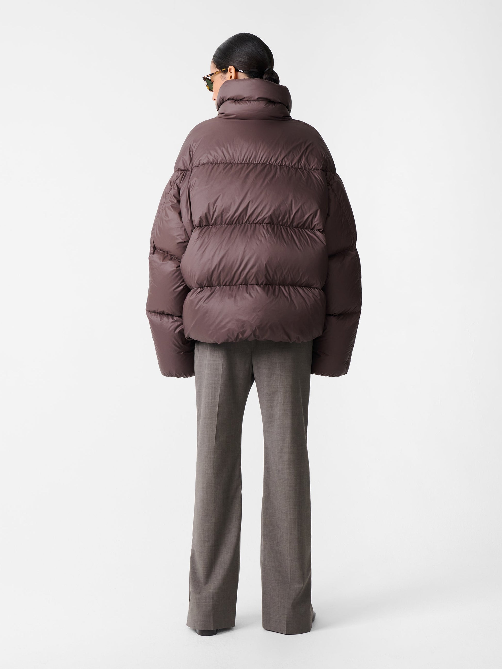 STUDIO NICHOLSON - Puffer massey chocolate brown STUDIO NICHOLSON