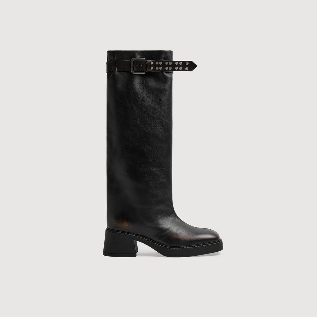 MIISTA - Kristel boots brown brush off leather