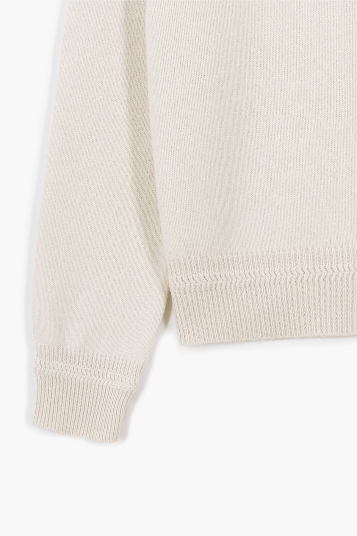 MUSEUM GARMENTS - Relax cashmere crewneck sweater Natural