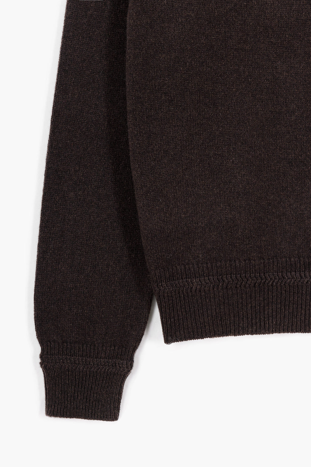 MUSEUM GARMENTS - Relax cashmere crewneck sweater Dark brown