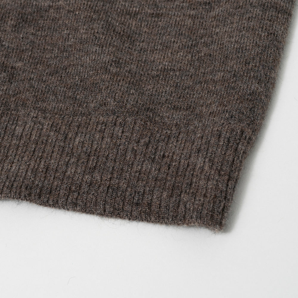 Still by hand - Wool mohair 10G pullover Ash brown KN07263OS