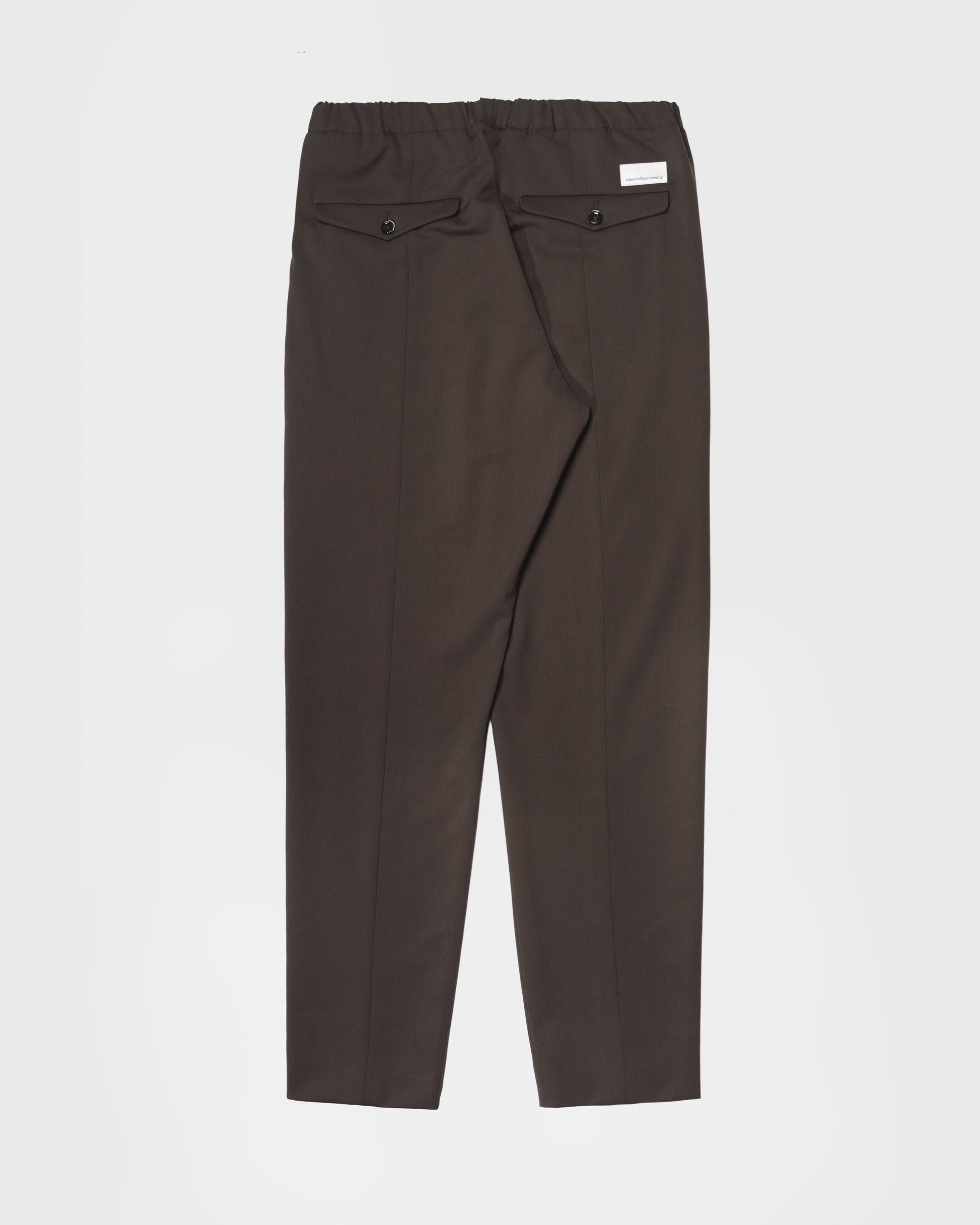 NINE IN THE MORNING - Trousers mirco carrot relax moro NINE IN THE MORNING