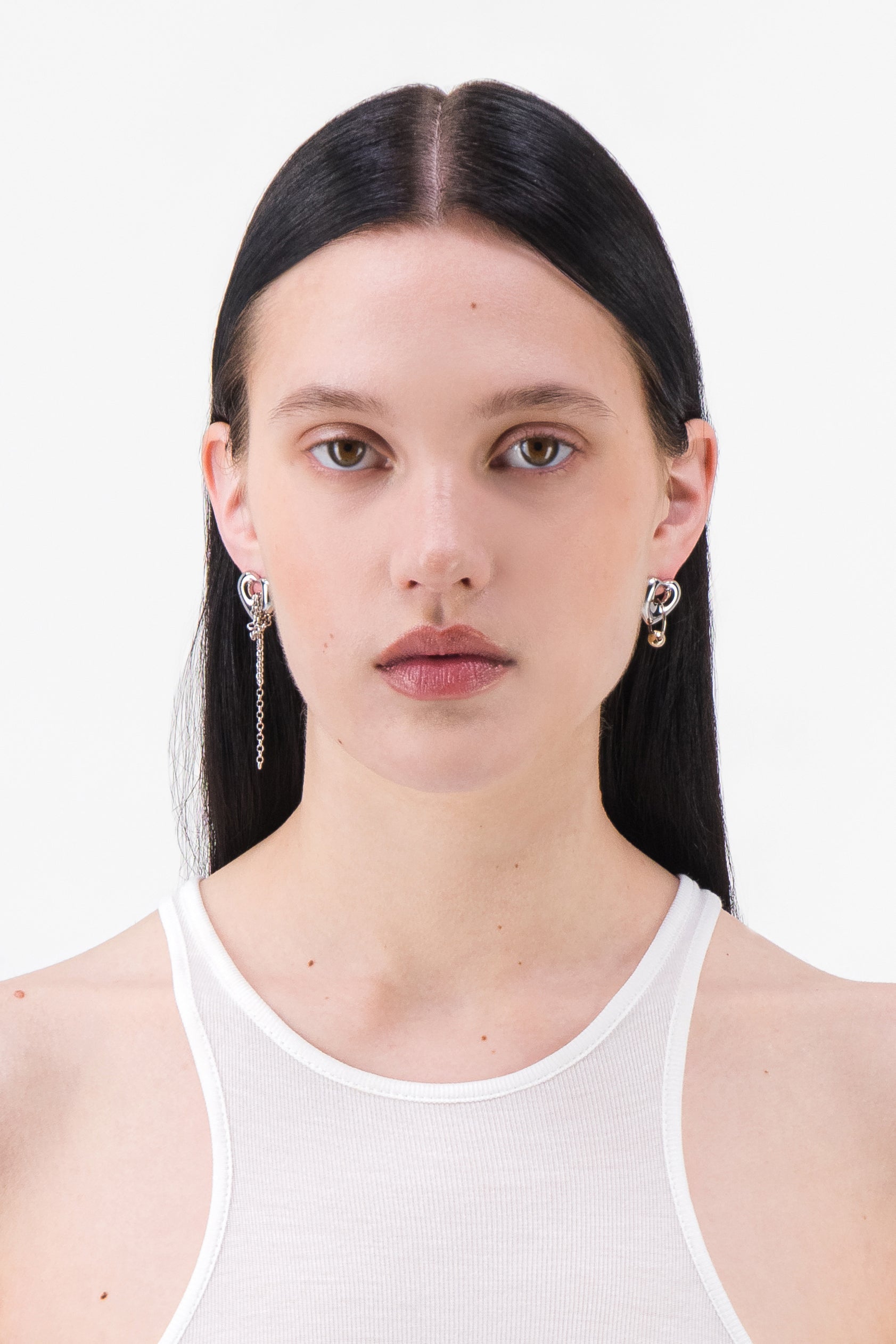 JUSTINE CLENQUET - naomi earrings gold palladium JUSTINE CLENQUET