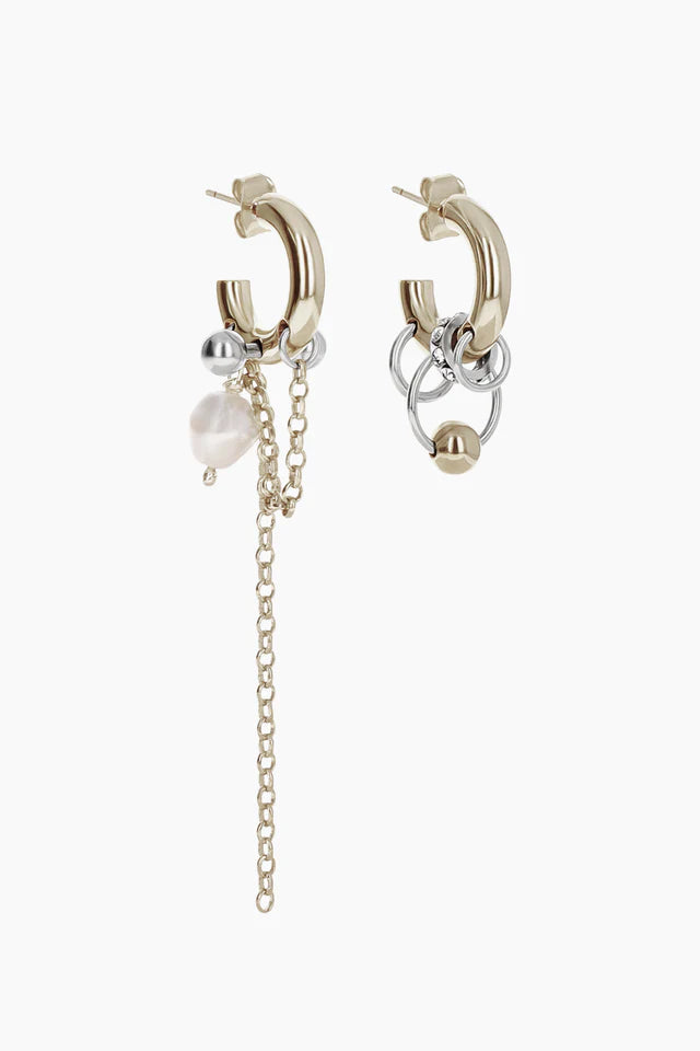 JUSTINE CLENQUET - nathan earrings gold et palladium