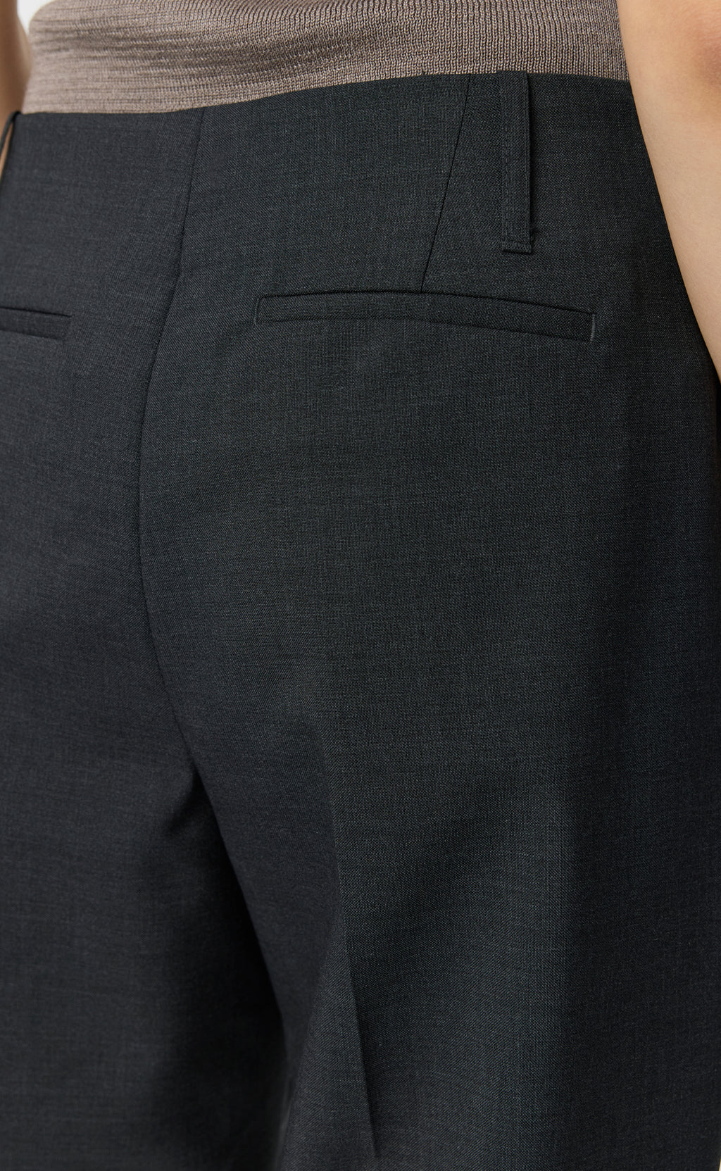 MFPEN - New taper trousers Dark grey dry wool