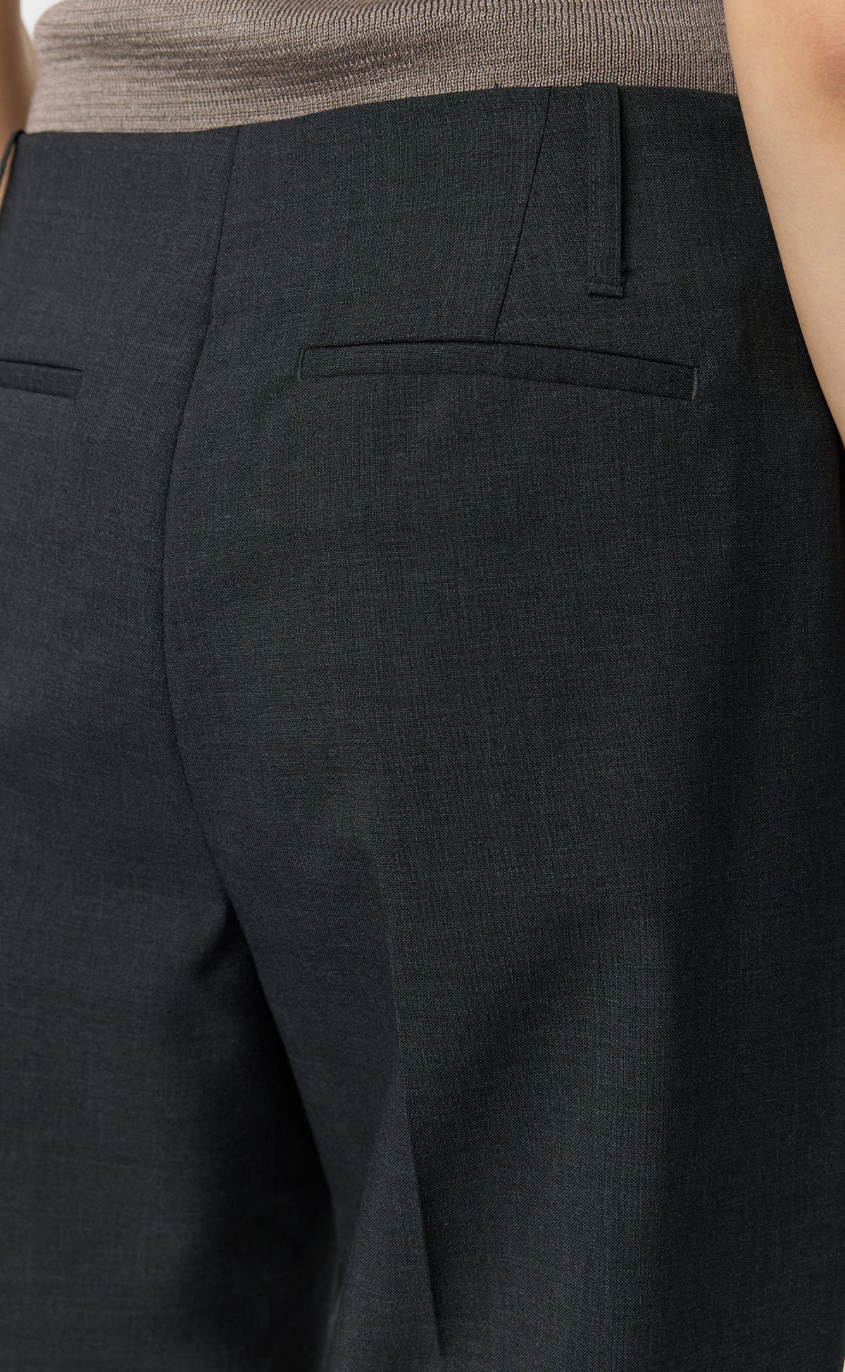 MFPEN - New taper trousers Dark grey dry wool