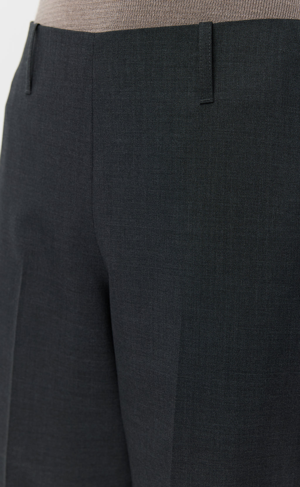 MFPEN - New taper trousers Dark grey dry wool