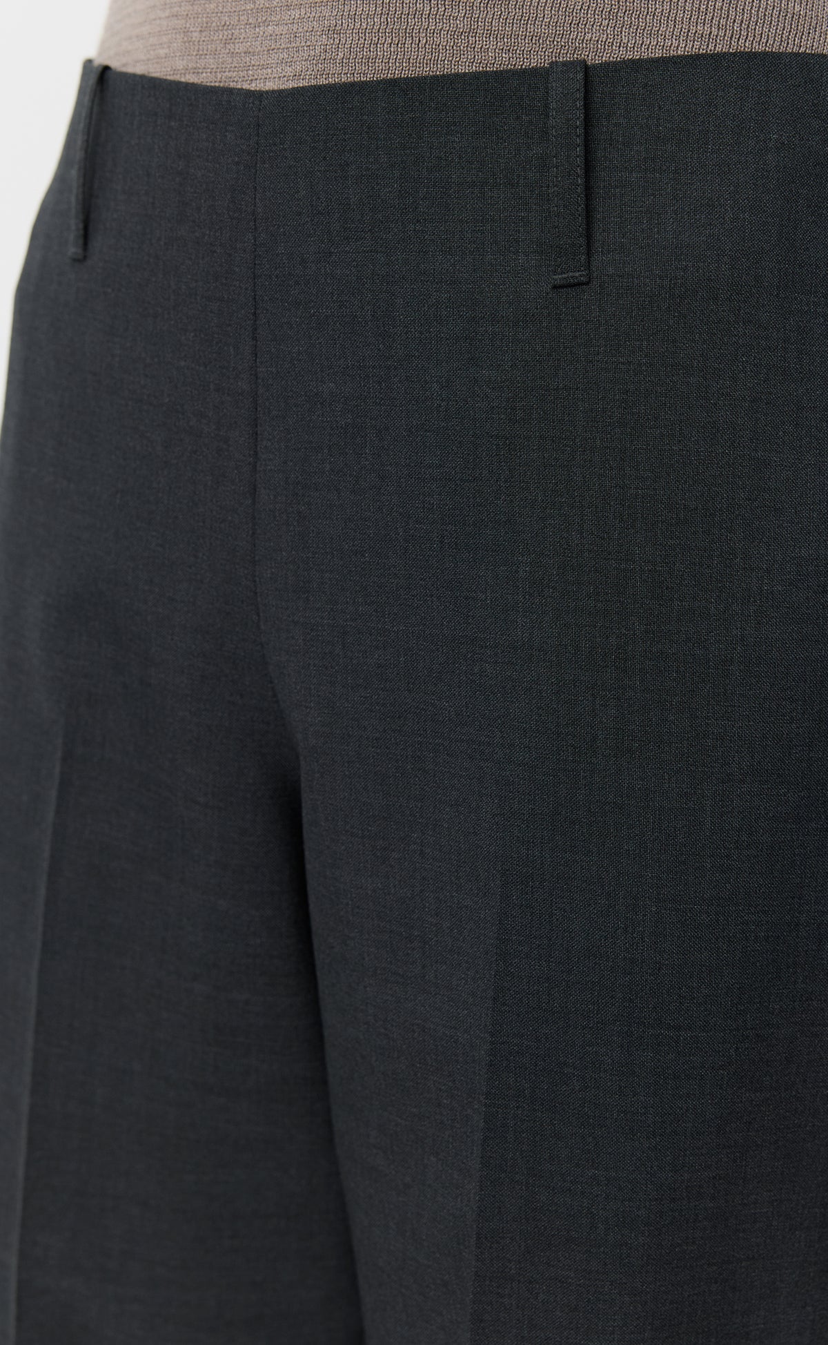 MFPEN - New taper trousers Dark grey dry wool