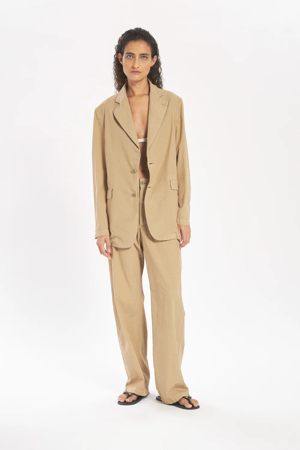 BARENA - Trousers ida tendon khaki