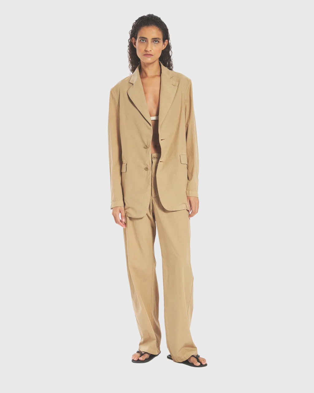BARENA - Trousers ida tendon khaki