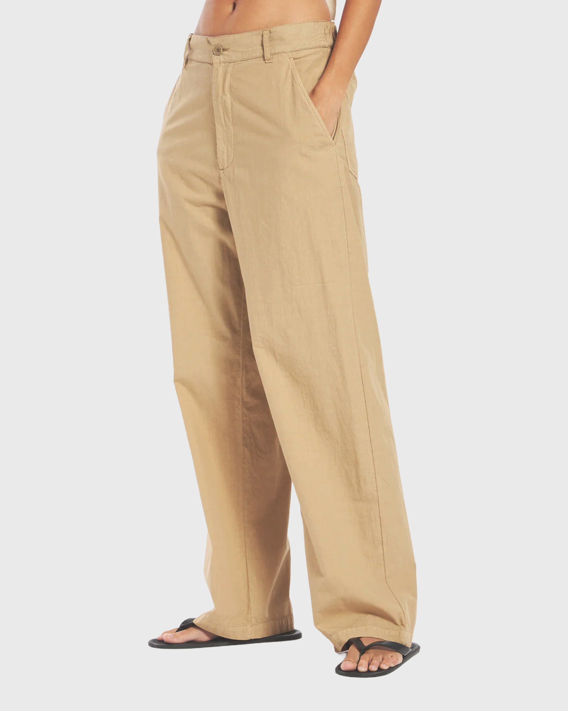 BARENA - Trousers ida tendon khaki