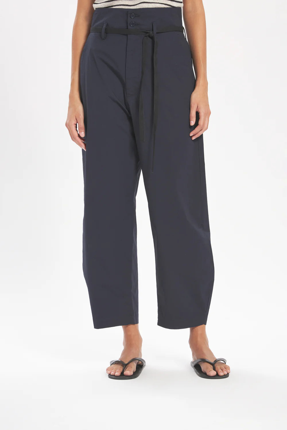 BARENA - Trousers candiano vion navy