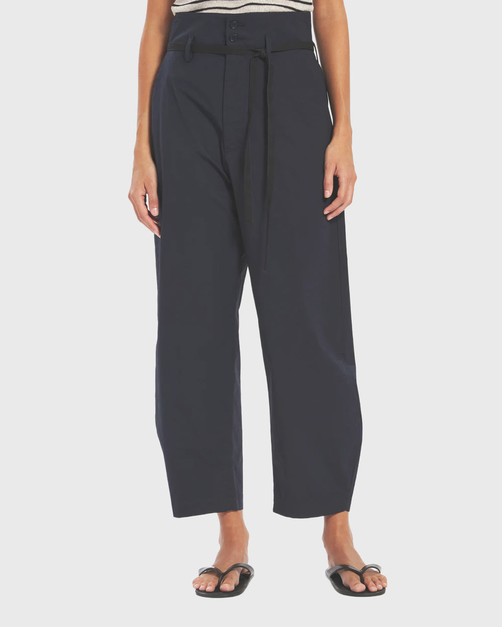 BARENA - Trousers candiano vion navy