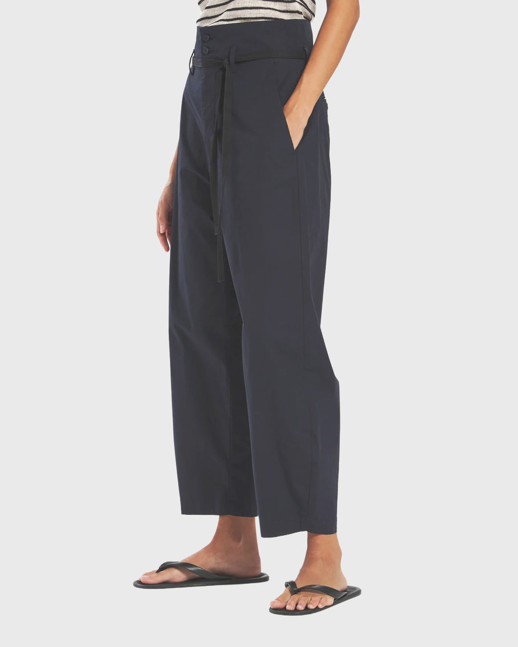 BARENA - Trousers candiano vion navy