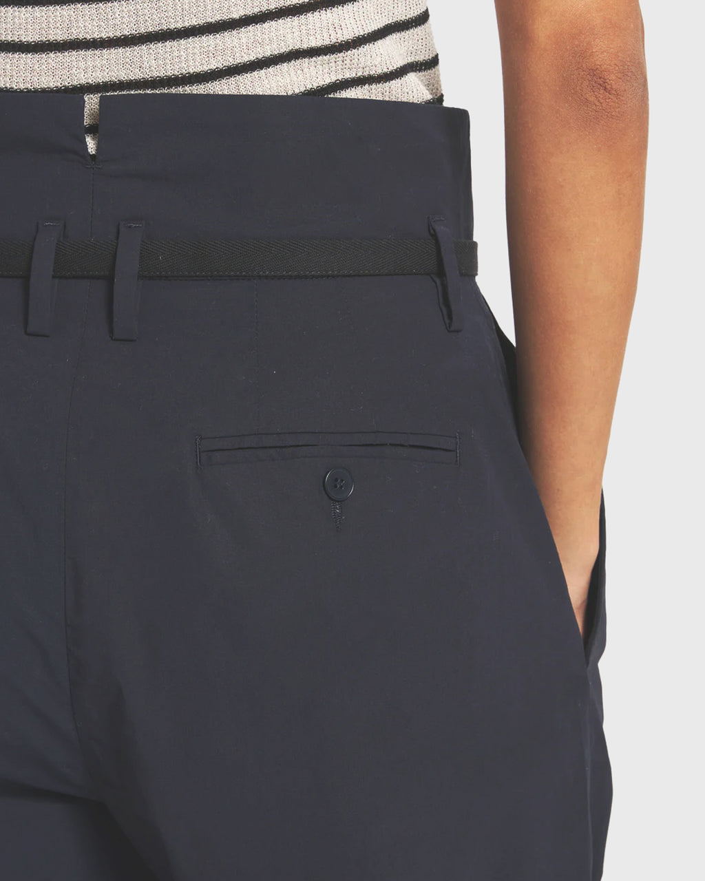 BARENA - Trousers candiano vion navy
